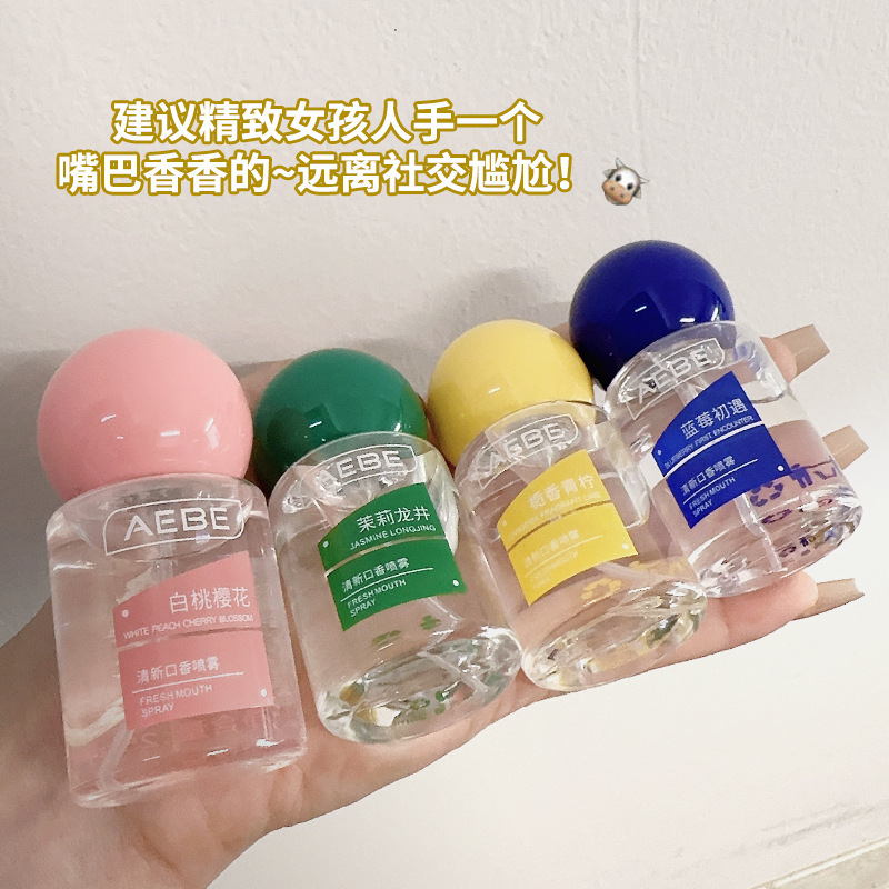 Probiotic Oral Spray Breath Freshener for Men and Women Kissing Artifact Long-Lasting Bad Breath Removal Portable