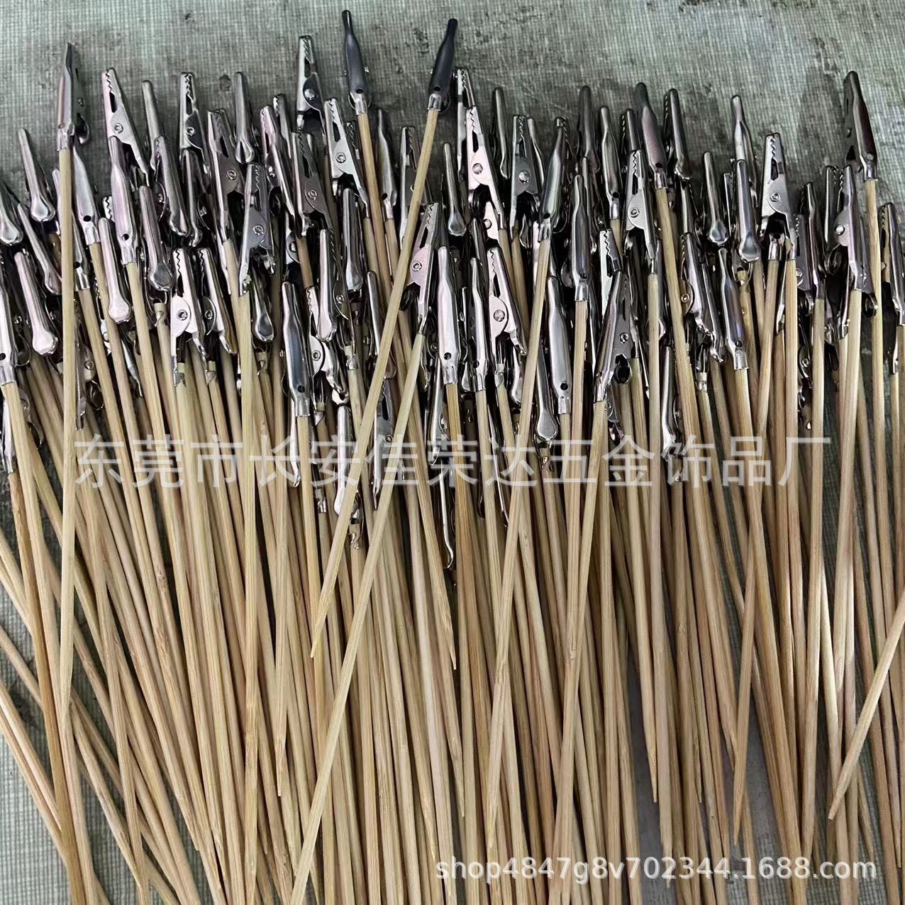 Bamboo Stick Coloring Alligator Clip Spraying Clip Gundam Hand-made Model Clip Finished Bamboo Stick Coloring Clip