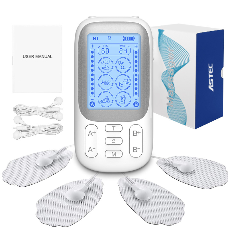 Amazon new 24-model tens physiotherapy instrument EMS acupuncture massager built-in lithium battery massager