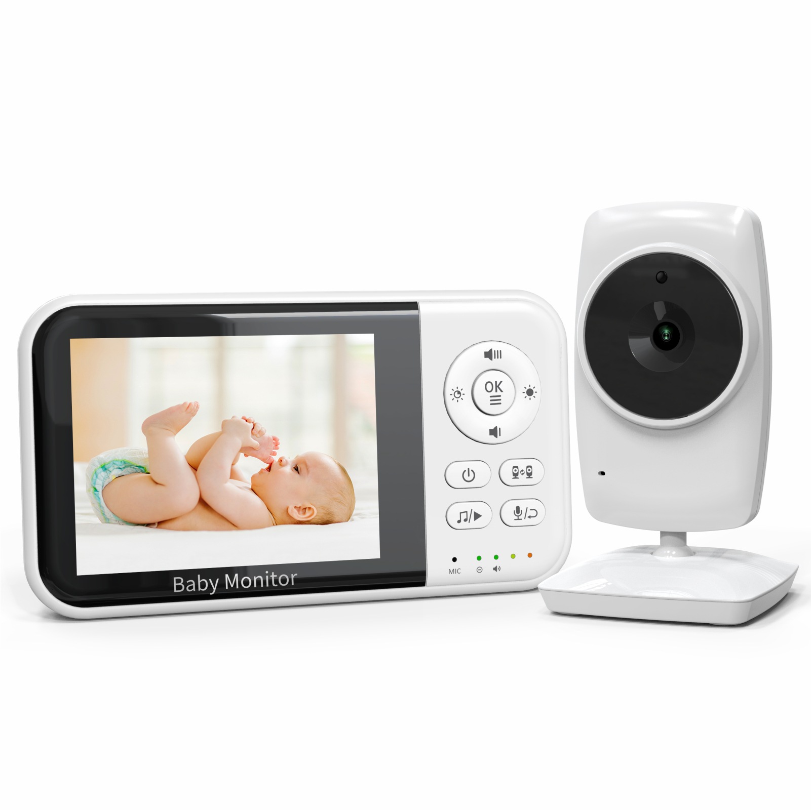 Source Factory New 3.2inch Screen Baby Monitor Cross-Border Night Vision 2100Mah Battery Baby Care