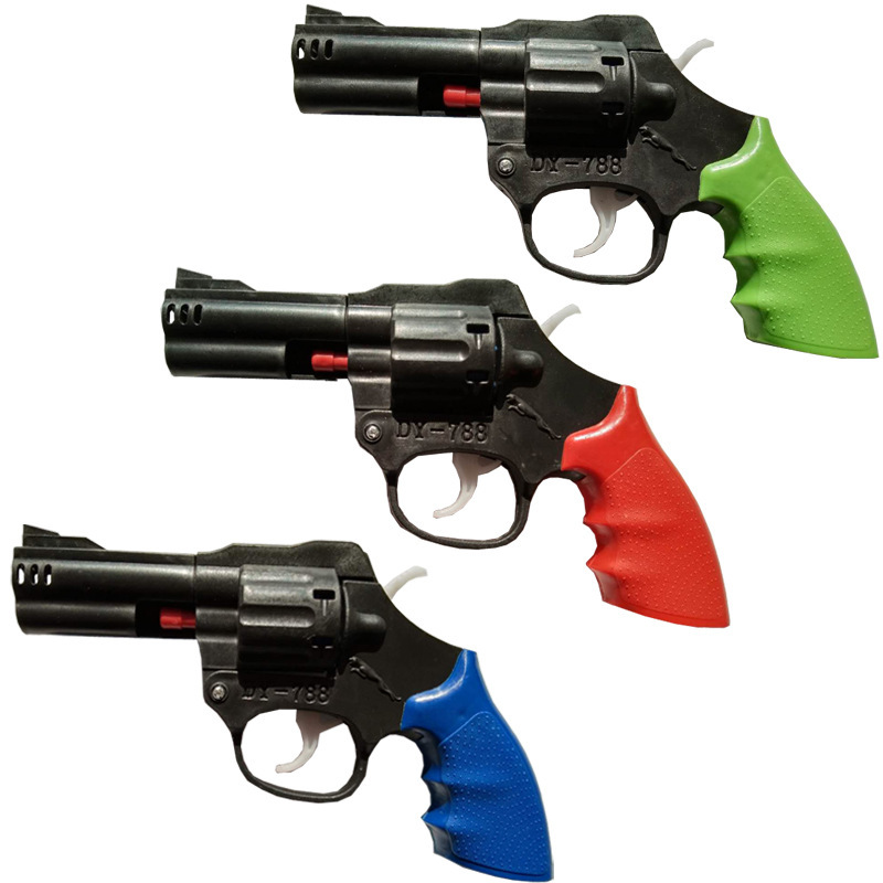 788 Smash Gun Paper Gun Plastic Revolver Toy Gun 7080 Nostalgic Safety Toy Cannot Be Fired