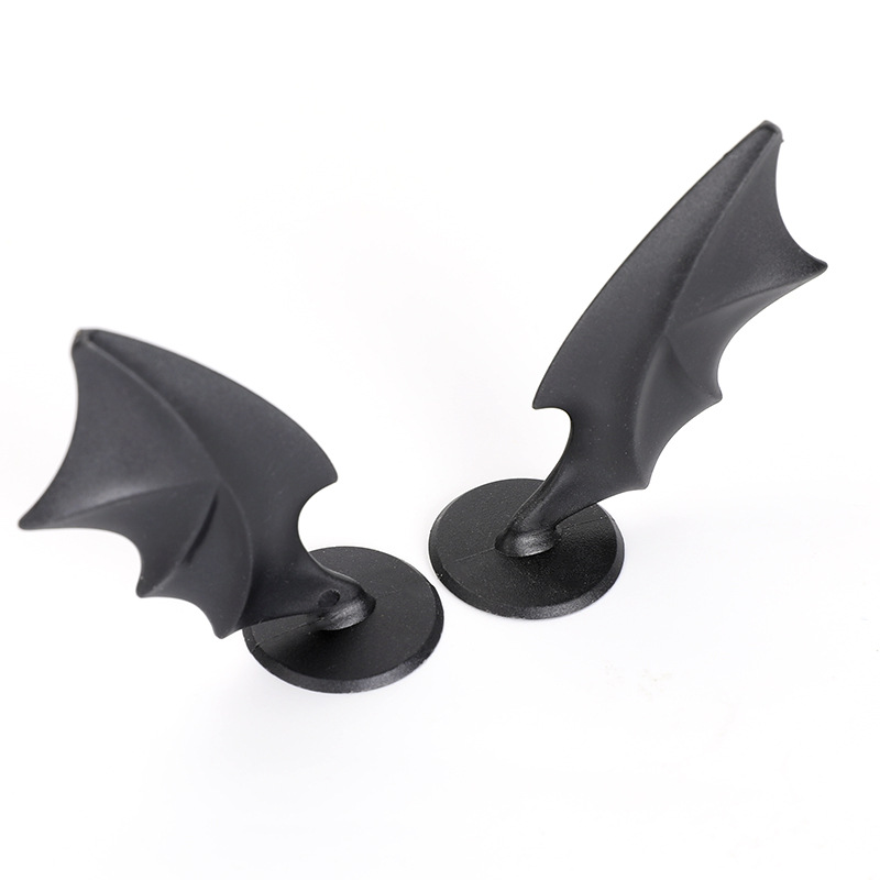 Оригинальное креативное украшение шлема для электрического автомобиля, декор в виде крыльев летучей мыши, рога, демонические крылья