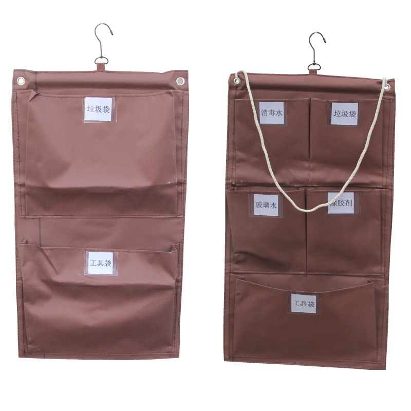 Cleaning Cart with Storage Hanging Bag, Linen Bag, Wine Service Cart, Tool Sorting Bag