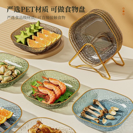 Bone Spit Plate Household Food-Grade Table Garbage Plate Classy New Bone Spit Plate Thickeneded Fruit Plate