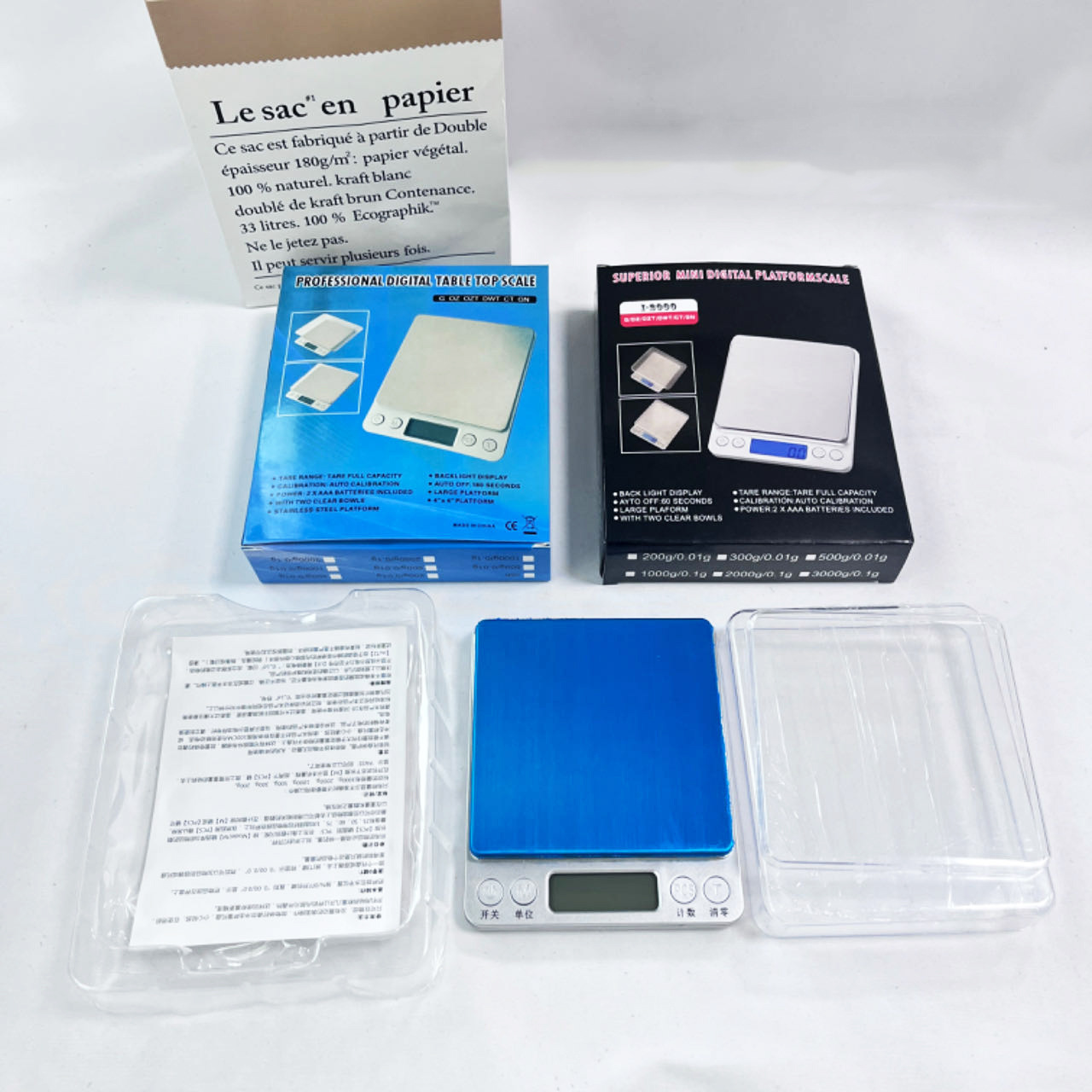 Wholesale i2000 Kitchen Scale 0.01g Mini Jewelry Scale Baking Scale Portable Gram Scale Stainless Steel Digital Scales