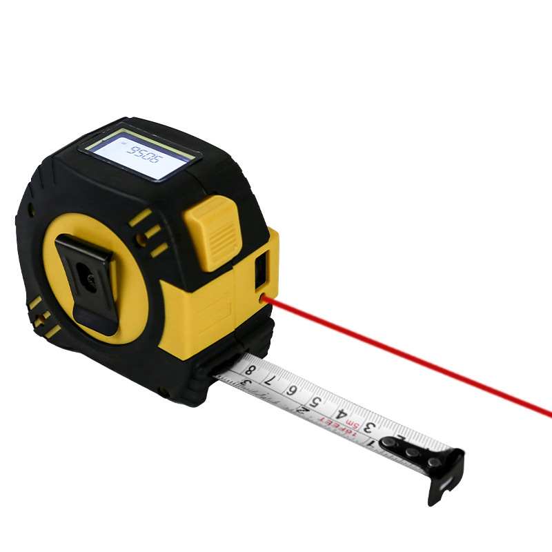 Cross-border 2in1 infrared laser rangefinder charging 80m 40m 5m tape measure rangefinder