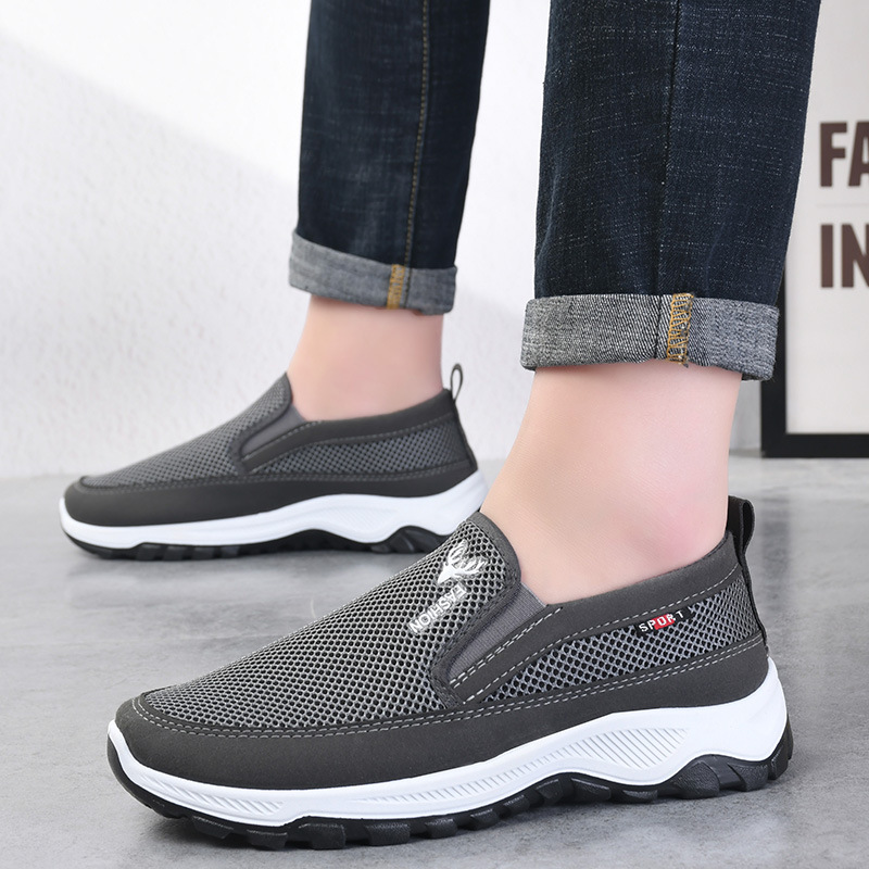 Обувь Feiwei для прогулок, удобные, дышащие, нескользящие, износостойкие, с мягкой подошвой, для бега, рабочие туфли