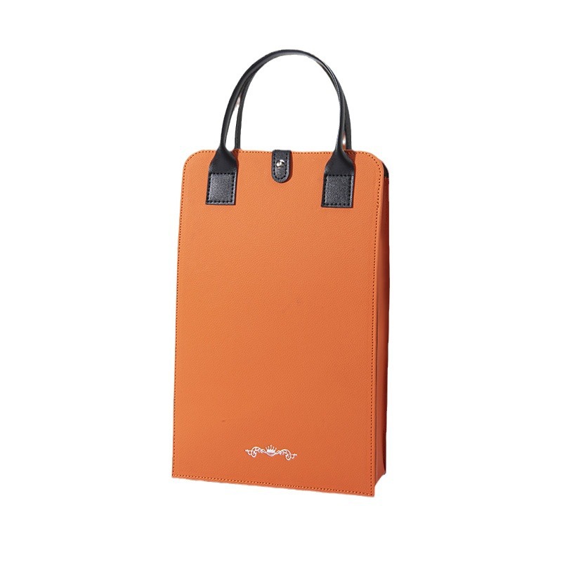 Jiutian direct supply in stock red wine packaging gift box 2 leather box single double six wine box orange zongzi gift box