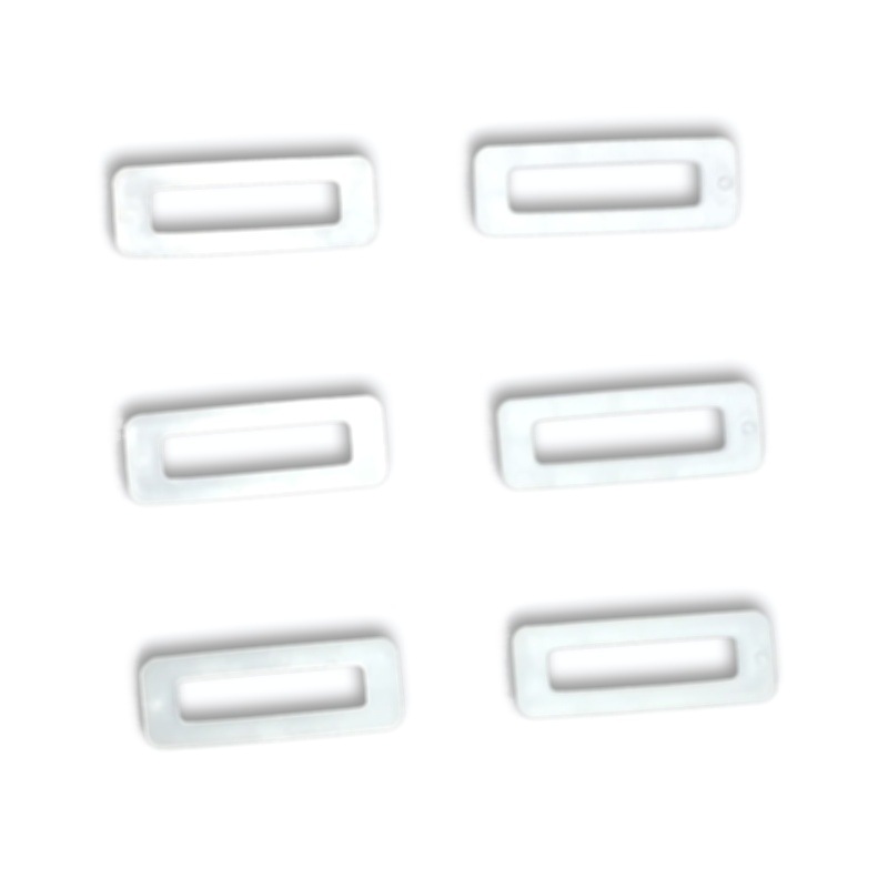 Plastic buckle helmet chin belt fixed 45mm rectangular PE plastic buckle can do color