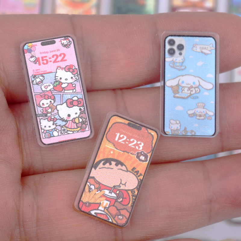 Mini simulation small mobile phone BJD phone toy Dollhouse miniature supermarket ornaments model doll house accessories