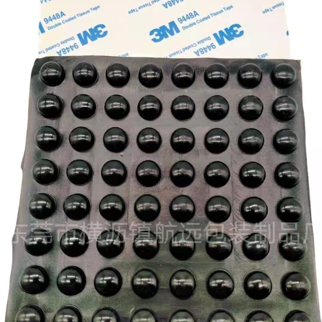Factory wholesale black hemisphere silicone foot pad electrical desk and chair door handle non-slip anti-collision silicone pad large favorably