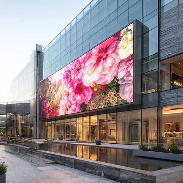 Outdoor Door-Mounted Led Display Screen, High-Definition Waterproof Wall-Mounted Digital Advertising Screen, Commercial Large Screen with High Brightness and High Resolution