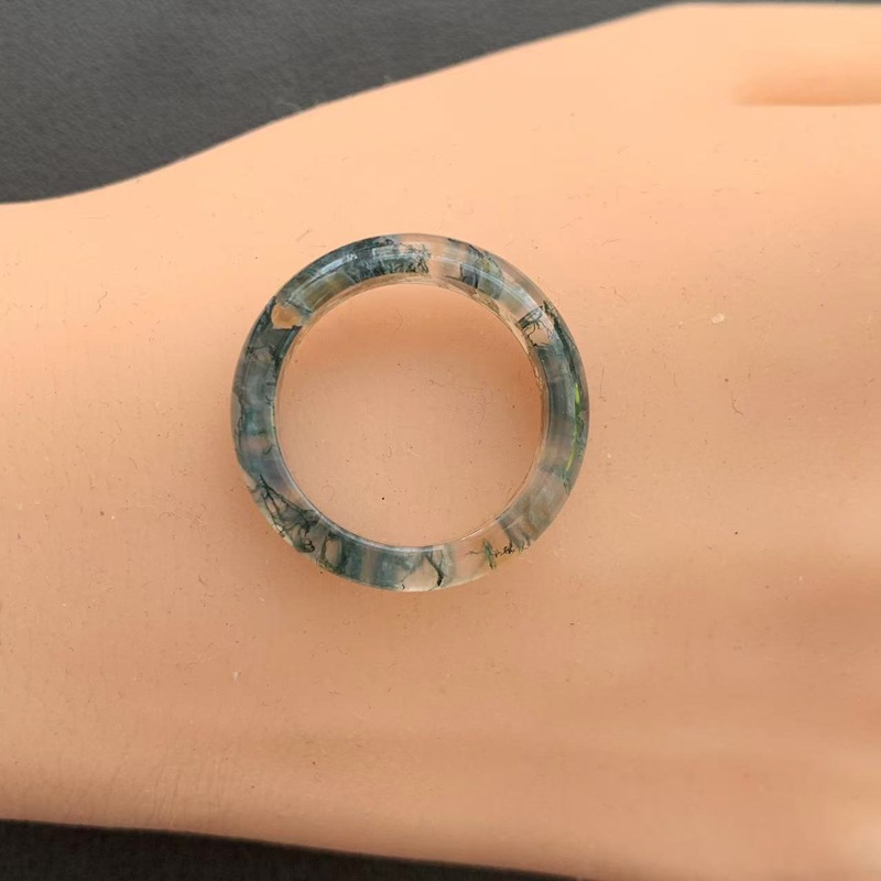 Кольцо из натурального агата A-Grade, кольцо из халцедона, ледяное кольцо, ювелирное кольцо