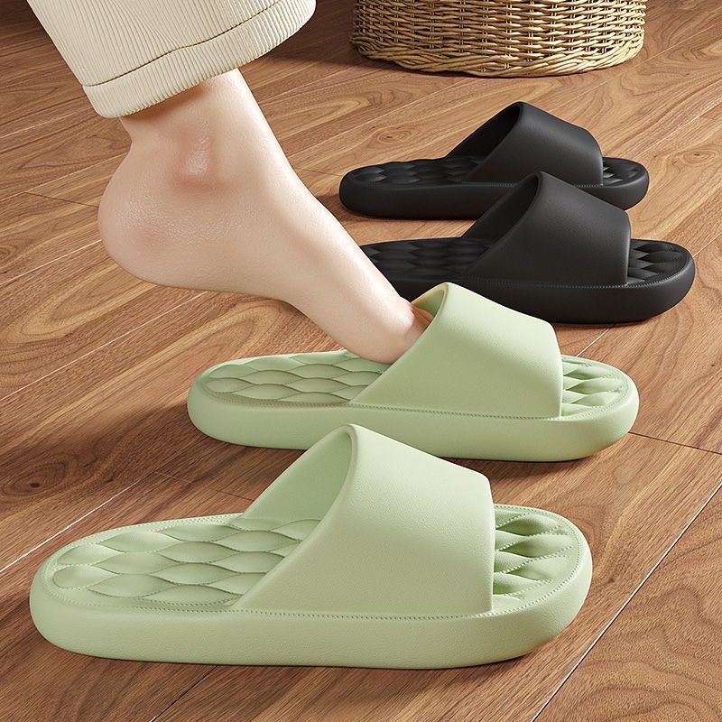 Slip-on Slippers Men's 2025 New Indoor Household Non-slip Bathroom Bathing Eva Sandals Women's Summer