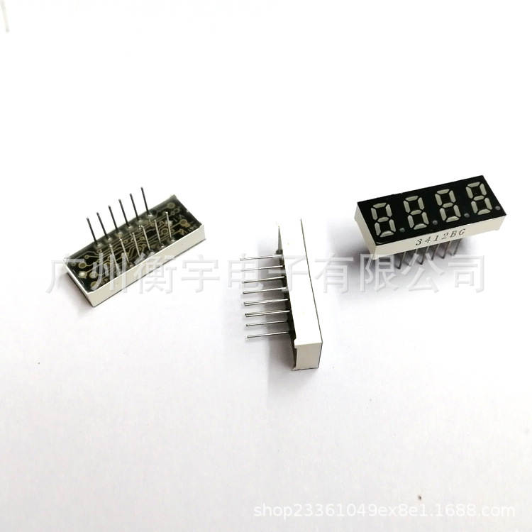 0.31 Inch 4-Digit Digital Tube Red 3412as (Common Cathode) Bs (Common Anode) Large Quantity Preferential Treatment