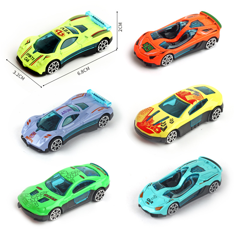 Cross-Border Gifts Alloy Car Model Racing Toy Car Gift Car Mini Sliding Ornaments Boy Wholesale