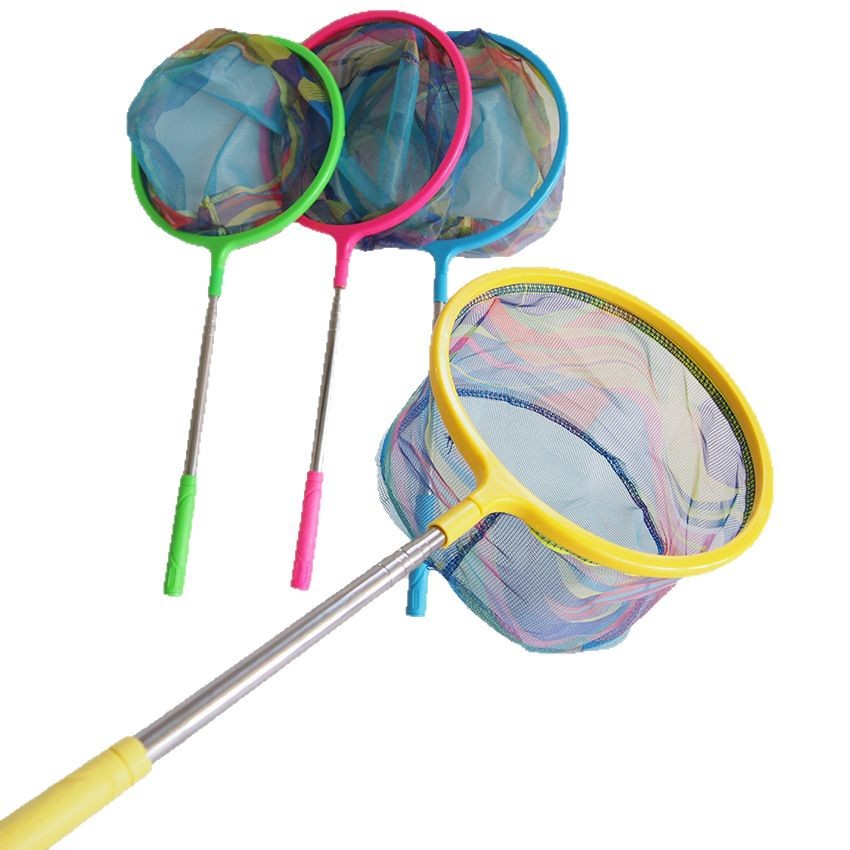 New children's copy net telescopic split fishing net mini fishing net butterfly copy net outdoor color copy net
