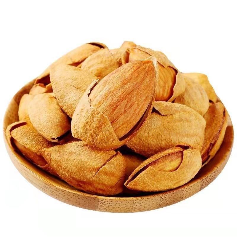 2024 New Almond Nut Milk Flavored Hand-Peeled Baked Thin-Skinned Snacks for Pregnant Women in Bulk Original Flavor 500g Canned