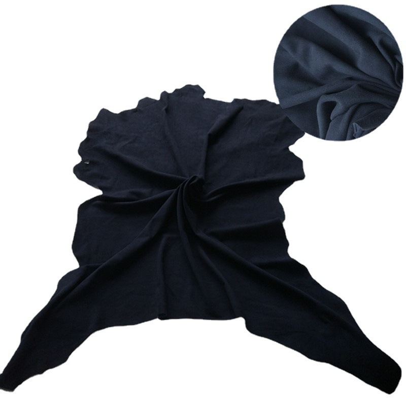 Factory direct high quality two-layer cashmere leather fabric frosted suede leather gloves shoes leather wholesale