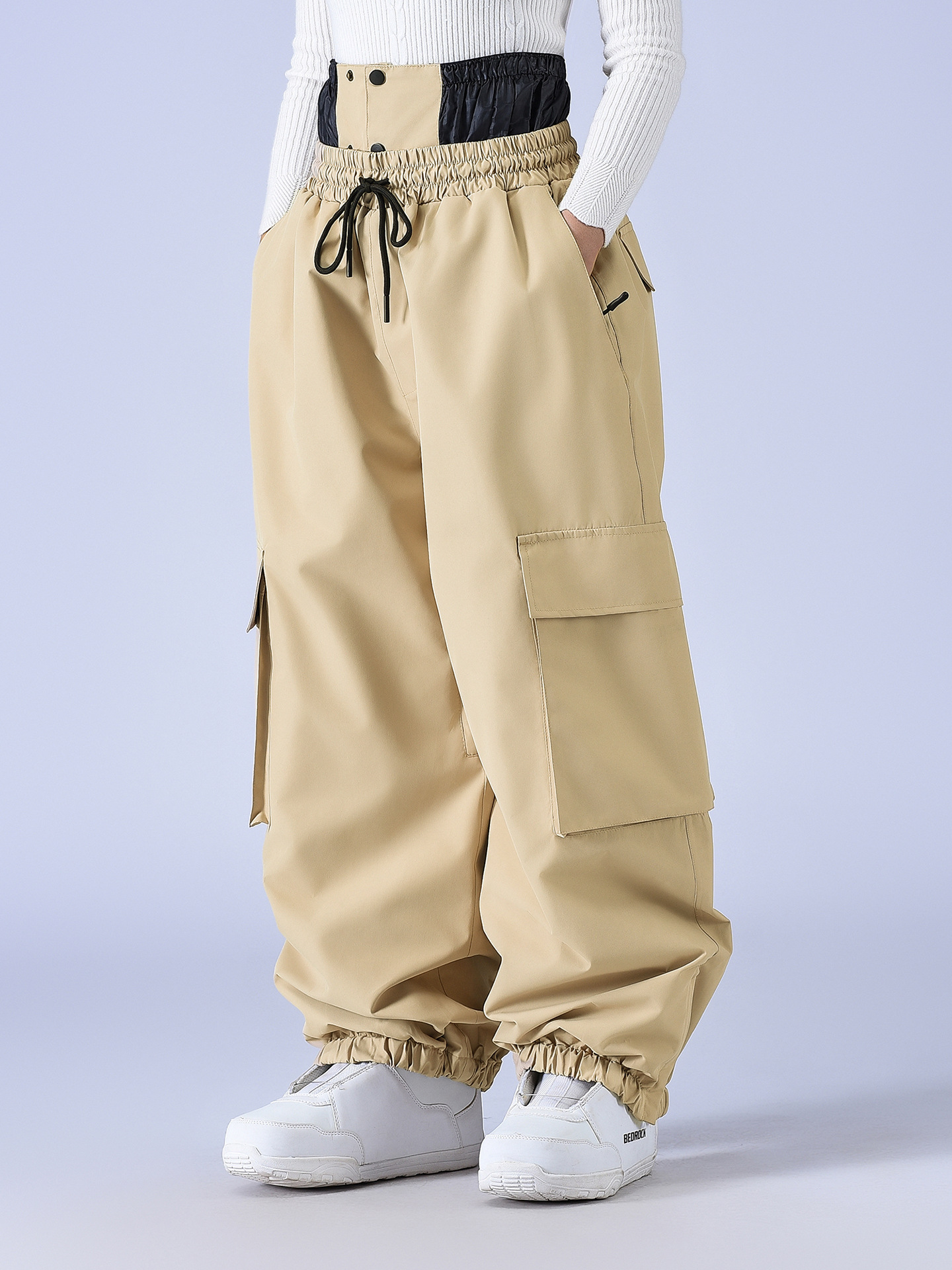 Ski Pants for Men and Women, Winter Outdoor Windproof, Waterproof, Warm, Thickened, Loose Snowboard Pants, New Cross-Border Style