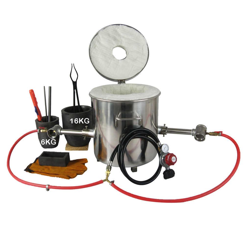 Металлическая печь для плавки 16 кг, 1300 градусов, для меди, золота, серебра, алюминия, инструменты для ювелирного производства