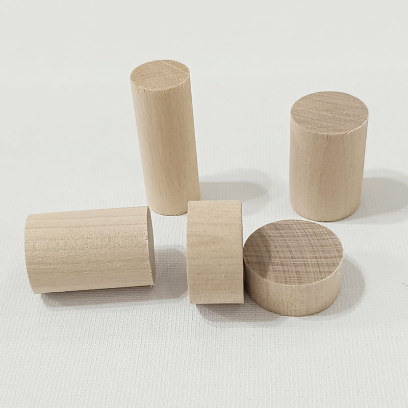 Small Round Wood Chips, Short Round Wood Columns, Solid Wood Sticks, Wood Building Blocks, Kidsren's Kindergarten Handmade DIY Model
