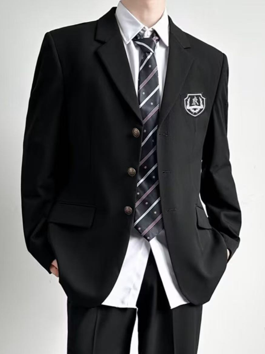 Advanced Sense Japanese Dk Uniform Suit Jacket Men's Casual Suit Student Graduation Dress cos Korean suit