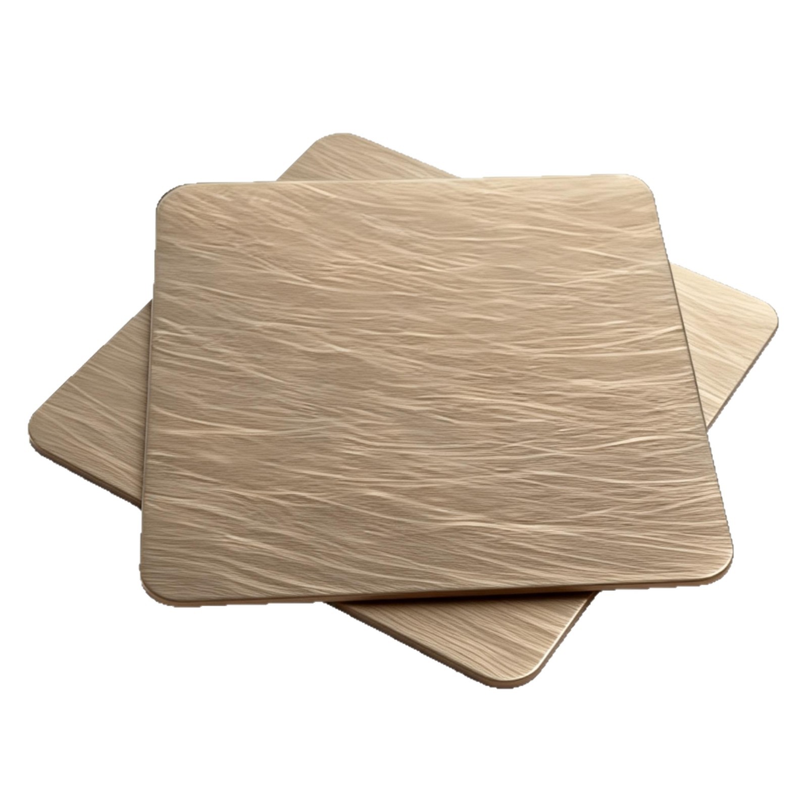 Stainless Steel Random Pattern Vacuum Coating Bronze Gold Plate