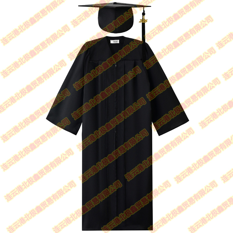 Cross-Border Amazon American College Student Bachelor's Uniform, Adult Graduation Dress Suit, Doctor's and Master's Uniform