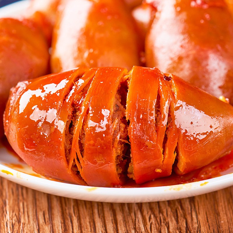 Spicy Squid Hook-Caught Deep-Sea Squid-Colored Fish Snacks Ready-To-Eat Squid Snacks with Seeds