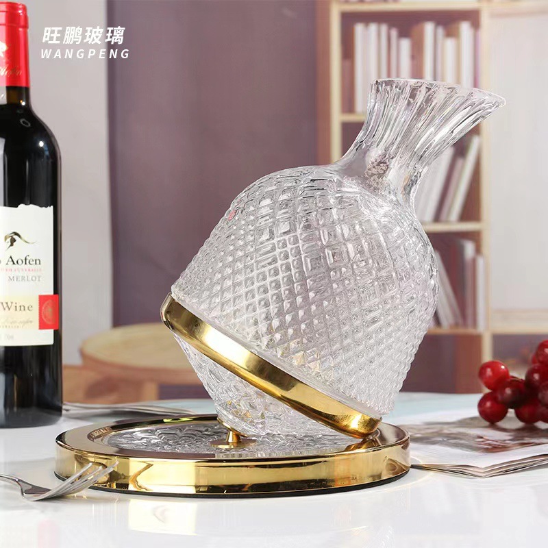 Return Gift New Decanter Set Transparent Glass Seiko Whiskey Crystal Business Gift Stainless Steel Retro