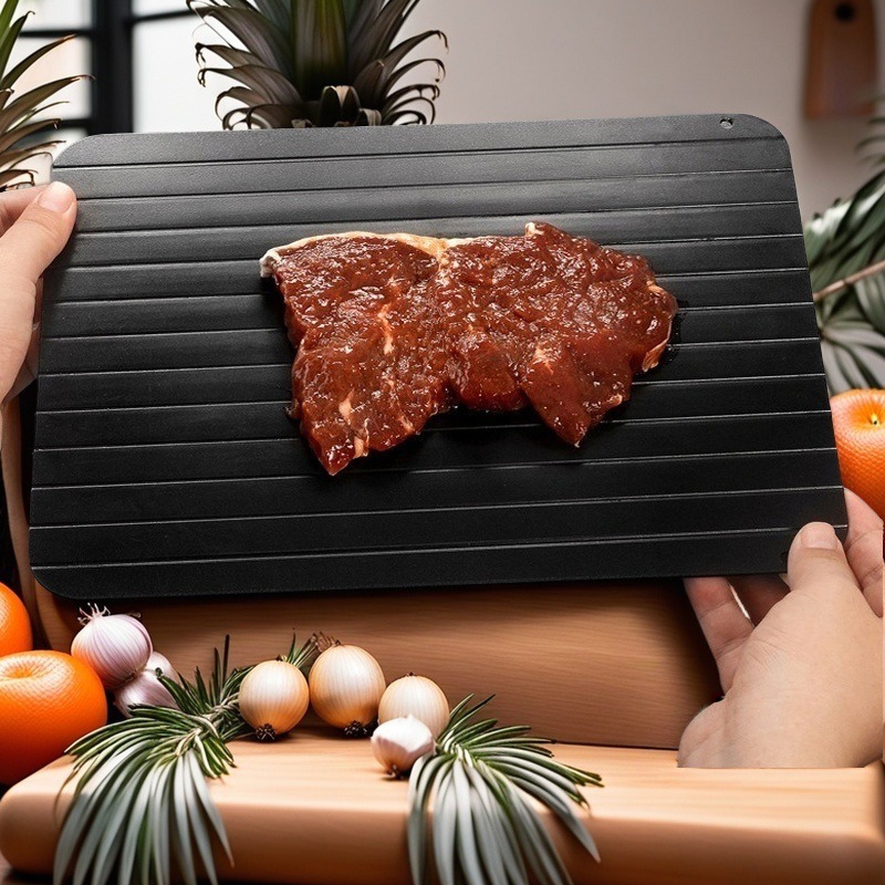 Kitchen Household Quick Thawing Plate Aluminum Alloy Thawing Tray Steak Frozen Meat Seafood Frozen Tray Ice Tray