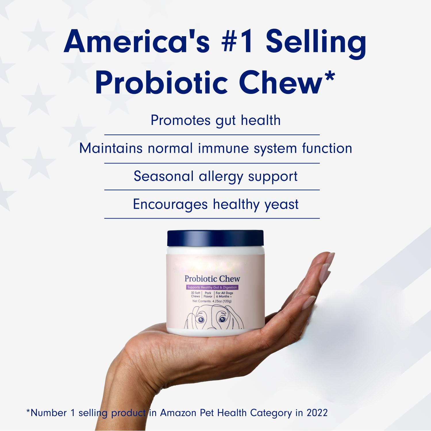 Cross-Border Beauty Area Hot Selling Pet Dog Probiotics Protects Intestinal Health Probiotic Chewo Em