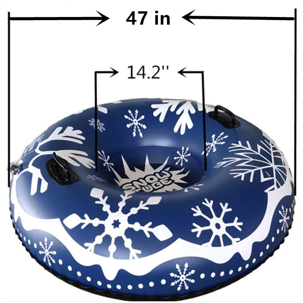 In-Stock Pvc Inflatable Ski Sled Handle Outdoor Cold-Resistant Snowboard Tire Cartoon Tow Snow Gear