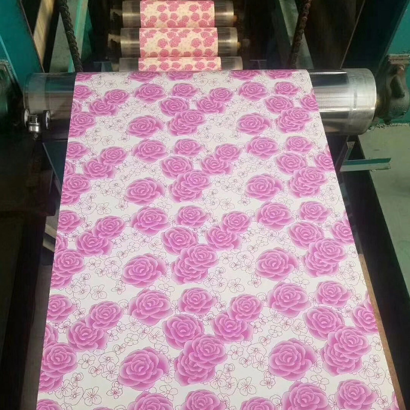 Printed Color-Coated Sheet Metal, Single-Layer Corrugated Board, Roll-Up Corrugated Board, White Color Galvanized Color-Coated Steel Sheet Manufacturer, Multi-Specification Color Coating