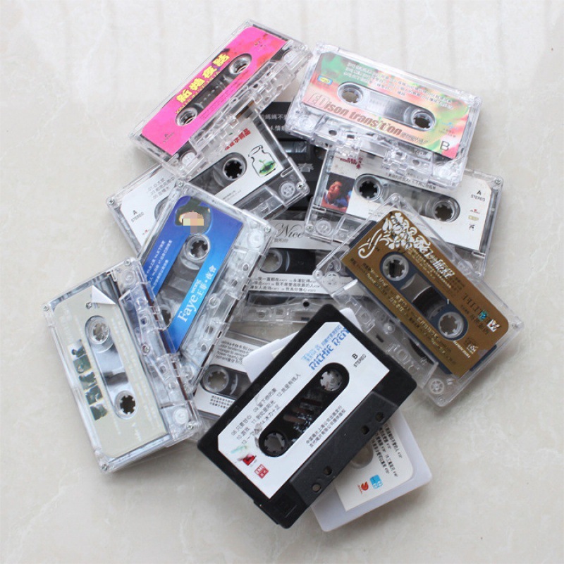 Wall Decoration Bar Wall Taibao Laomai Unpackaged Recording Retro Nostalgic Cassette Hotel Tape Background Tape