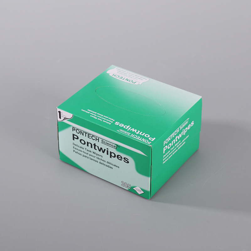Yicheng Small Green Box Low-Dust Pull-Out Wipes Boxed Laboratory Oil-Absorbing and Water-Absorbing Cleaning Paper Wholesale