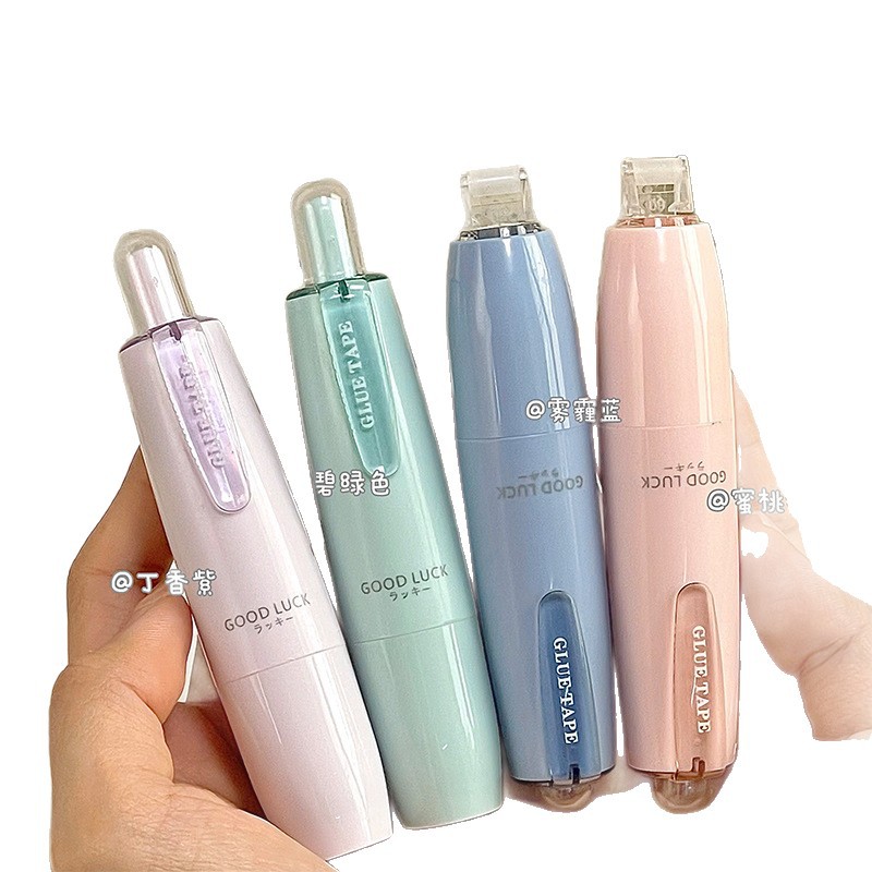 Ins Morandi Press Dot Glue 360 ° Rotating Dot-Shaped Double-Sided Tape with High Viscosity Tape for High-Value Notebooks