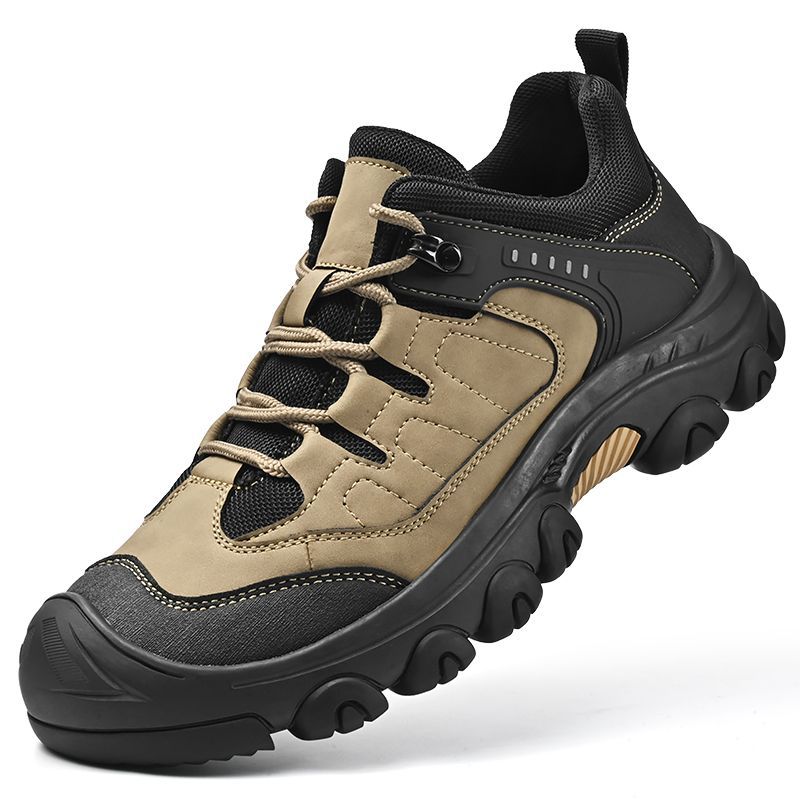 Foreign Trade Export to the United States Genuine Leather Hiking Shoes for Men in Autumn and Winter Non-Slip Wear-Resistant Waterproof Outdoor Hiking Hiking Shoes