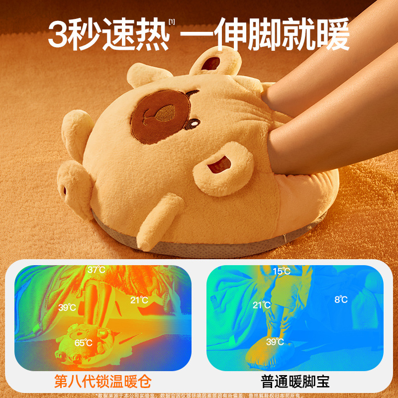 2025 New Model Foot Warmer, Rechargeable Foot Warmer, Hot Water Bottle for Feet, Office Under-Desk, Bed Warmer for Winter