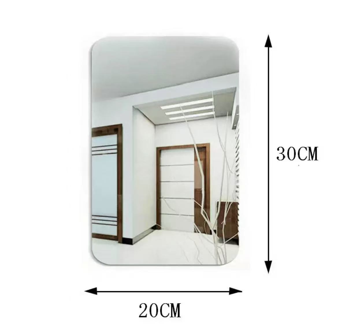 Cross-Border Anti-Fall Acrylic Soft Mirror Self-Adhesive Bathroom Mirror Home Bathroom Sink Punch-Free Makeup Mirror