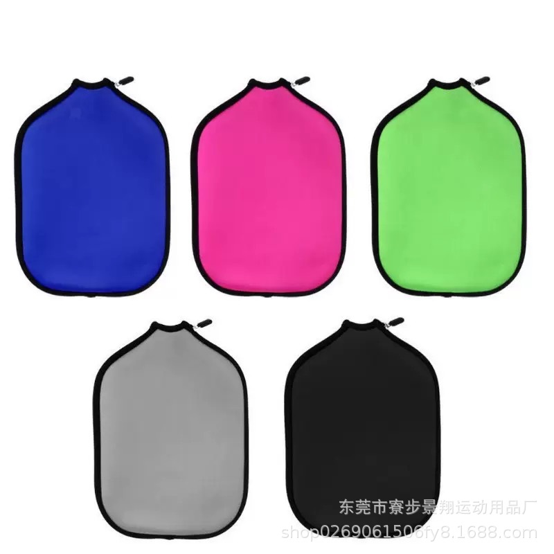 Cross-Border Spot Diving Material Pickleball Racket Cover Beach Racket Cover Table Tennis Racket Cover Bag Zipper Pickleball Racket Bag