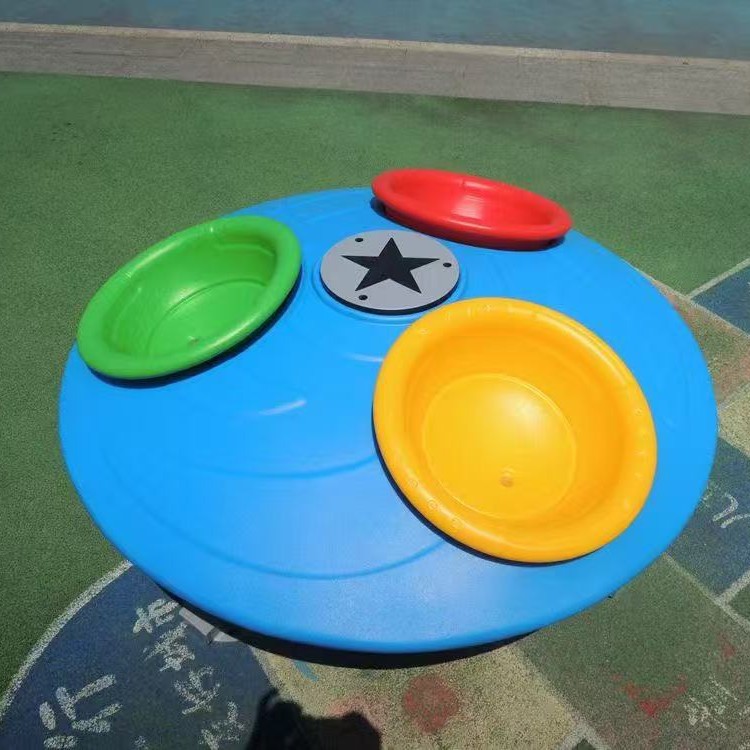 Three-Person and Five-Person Ufo Spinning Chair Ufo Flying Disc-Shaped Amusement Spinning Chair Community Park Children's Amusement Equipment Manufacturer