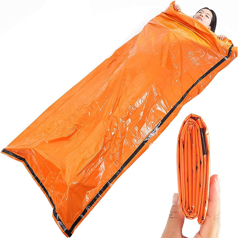 Outdoor emergency survival sleeping bag portable emergency blanket hiking camping multifunctional insulation bag cross-border foreign trade