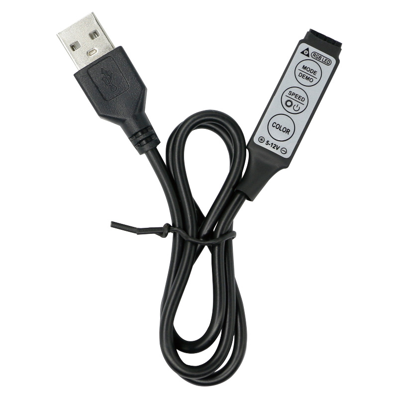 Led Light Strip Controller Usbled Light Remote Control 3-Button Dimmer Rgb Flasher Mini Remote Control