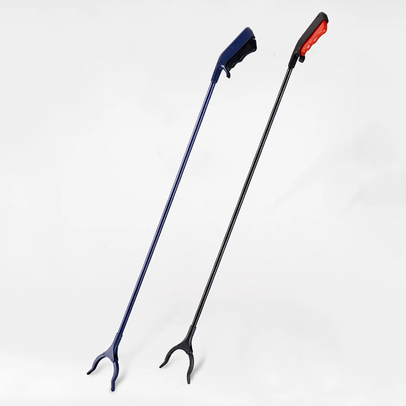 Long Straight Rod Garbage Clip Sanitary Pickup Tongs Iron Long Long Handle Cleaning Sanitation Pickup