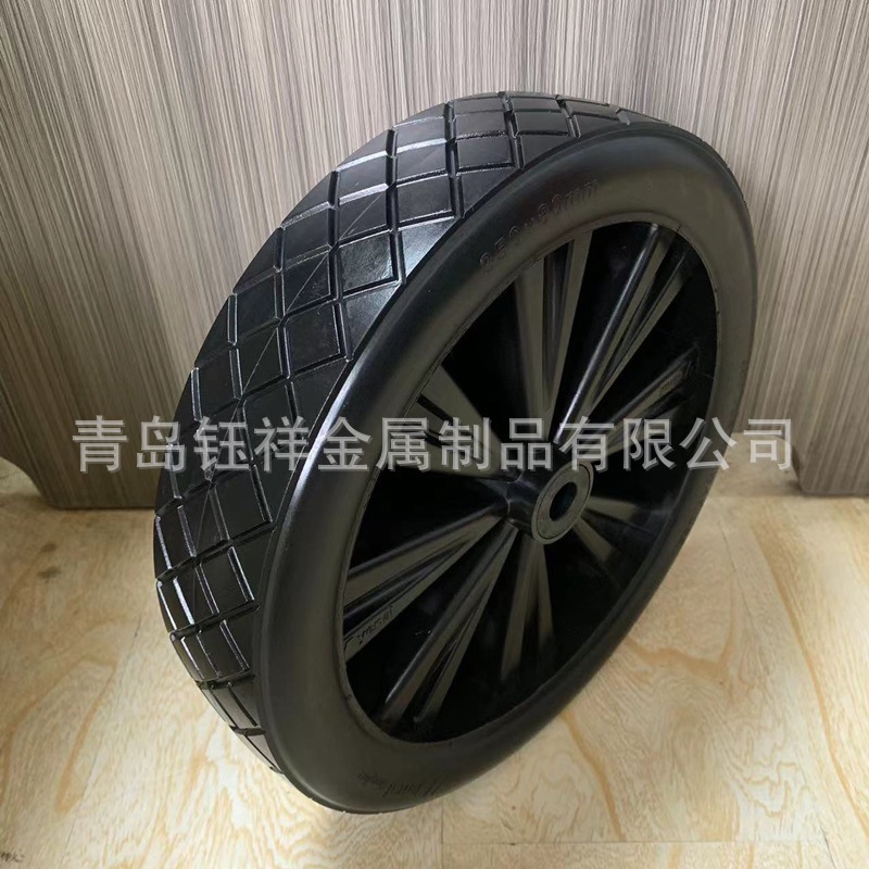 14inch Special-Shaped Pu Polyurethane Foam Wheel Trailer Tire Debris Car Rear Large Wheel Tool Car Solid Wheel