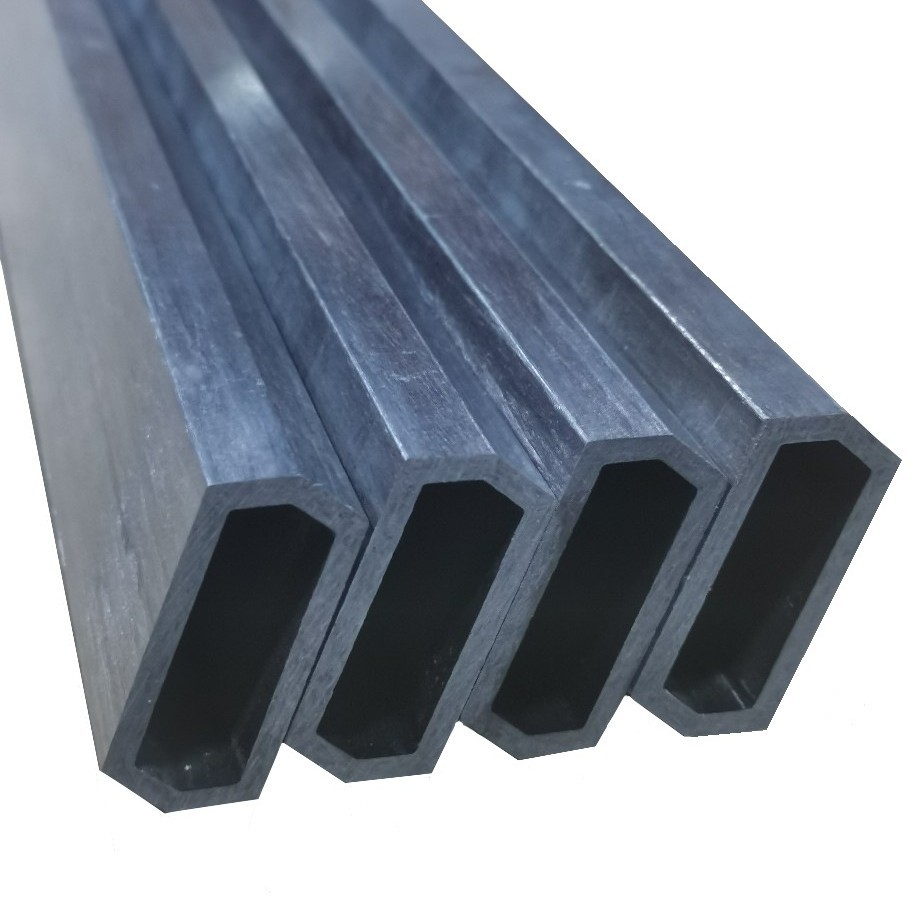 High-strength outer square inner round black carbon fiber square tube carbon fiber products