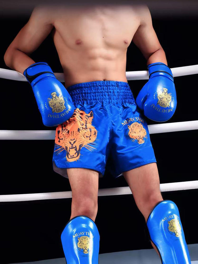 mma fighting shorts tiger head muay thai pants wushu sanda fighting light and breathable boxing gym can be marked