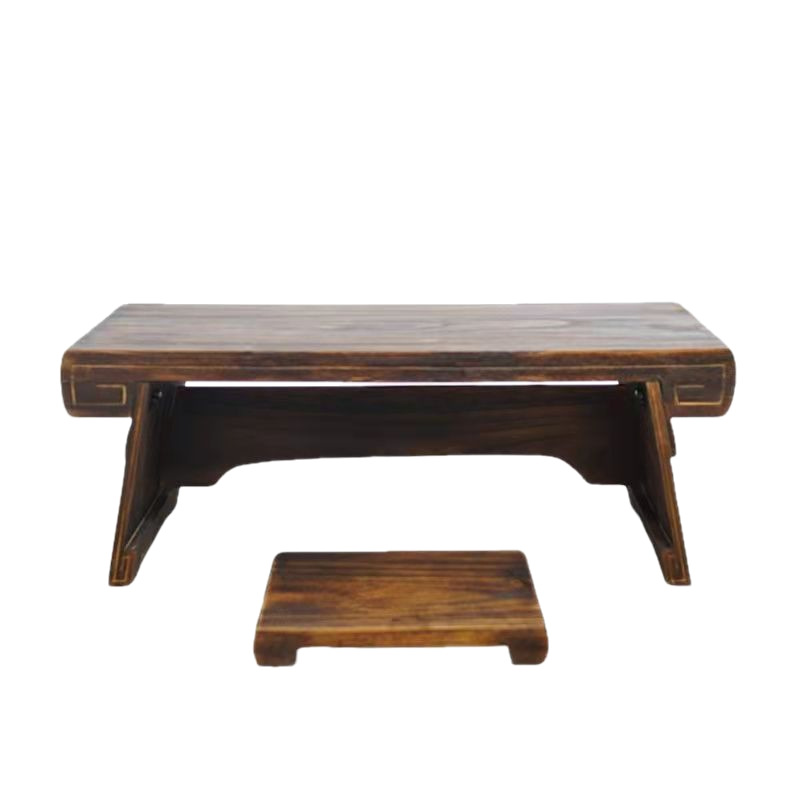 Tatami Table, Guqin Table and Stool, Solid Wood Resonance Box, Tatami Table, Knee Table, Dark Chinese Table, Calligraphy Table, Low Table, Fuxi Style